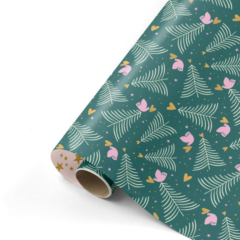 Cadeaupapier XMAS groen