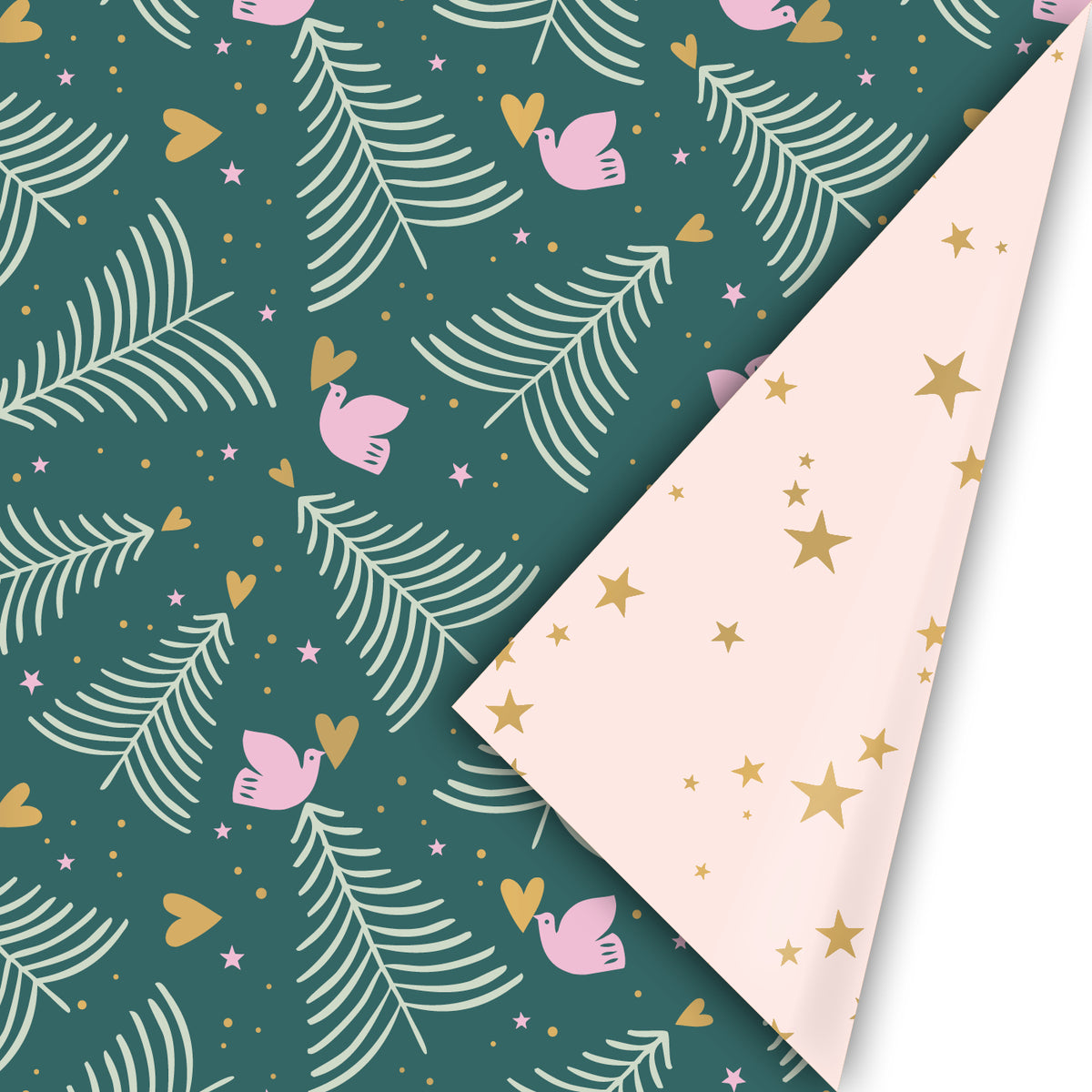 Cadeaupapier XMAS groen