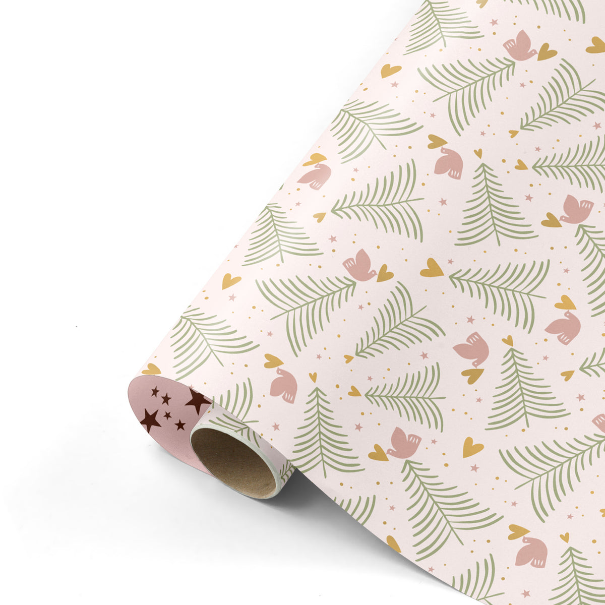 Cadeaupapier XMAS roze