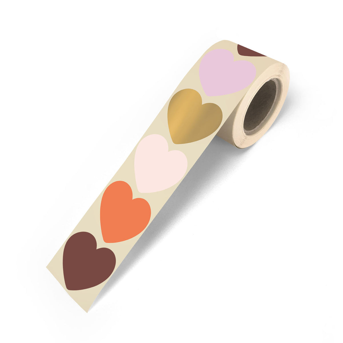 Cadeaustickers hartjes | per 5 stickers