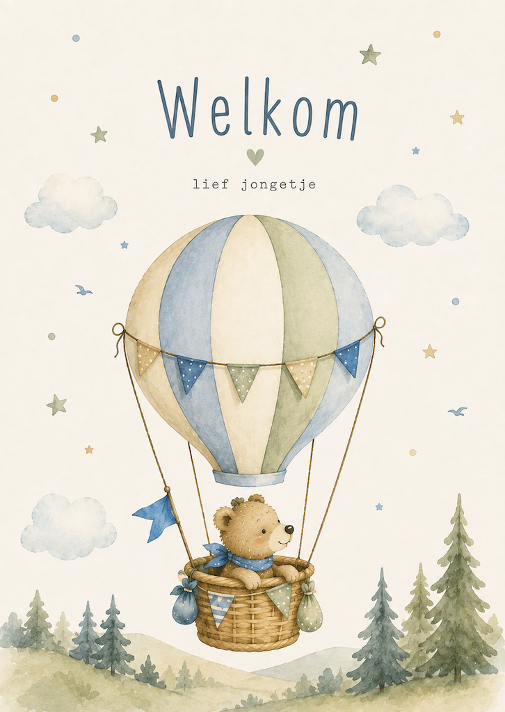 Kaart luchtballon