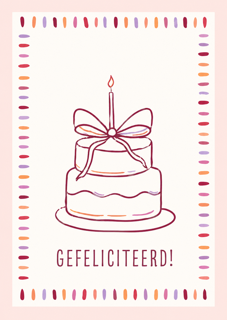 Kaart gefeliciteerd