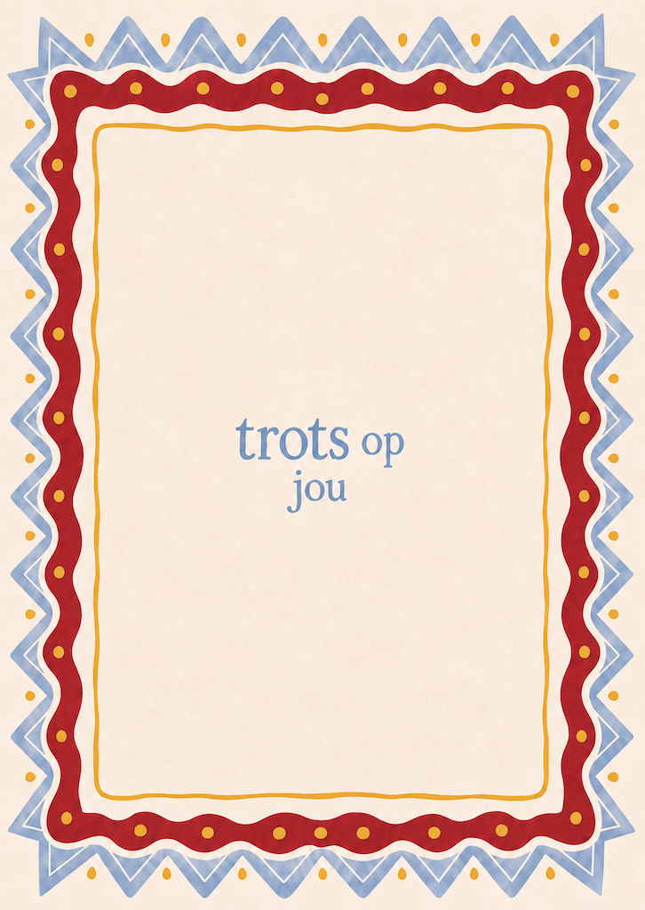 Kaart trots op jou