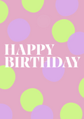 Kaart happy birthday confetti