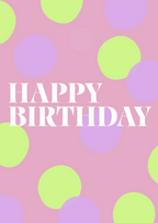 Kaart happy birthday confetti