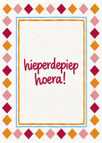 Kaart hieperdepiep hoera