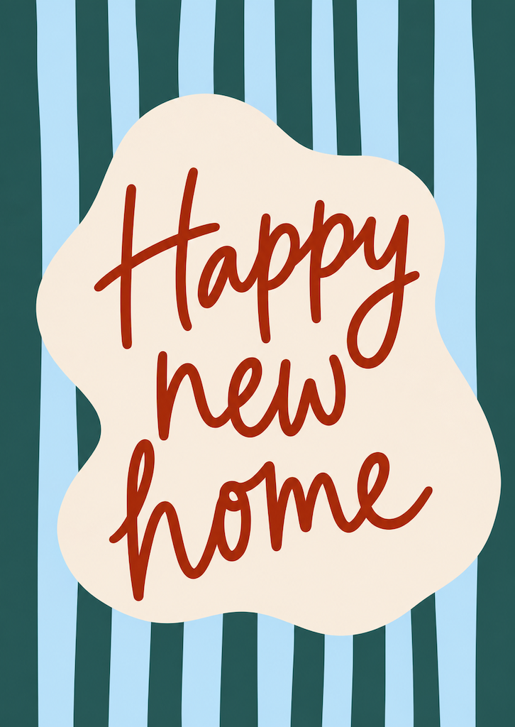 Kaart happy new home