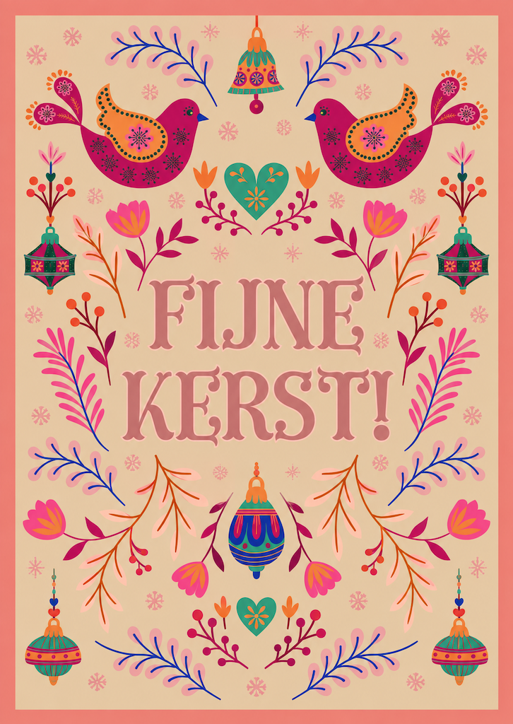 Kaart kerst | fijne kerst
