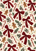 Kaart kerst | strikjes