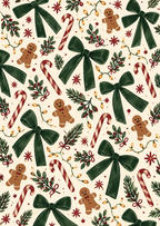 Kaart kerst | strikjes