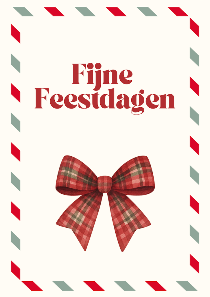 Kaart kerst | strik