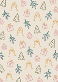 Kaart kerst | patroon