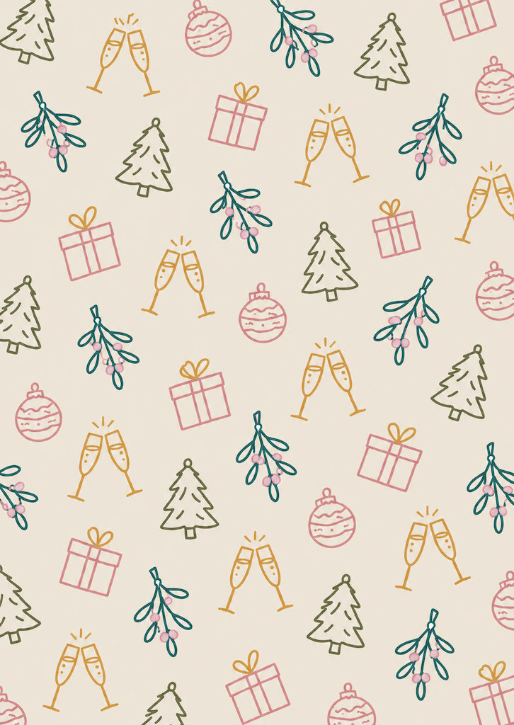 Kaart kerst | patroon