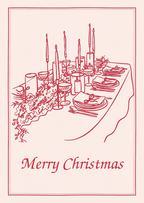 Kaart kerst| kersttafel