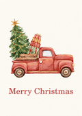 Kaart kerst | kersttruck