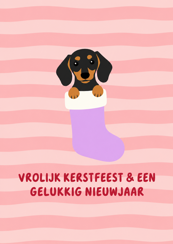 Kaart kerst | kerstsok