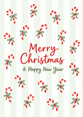 Kaart kerst | candy canes